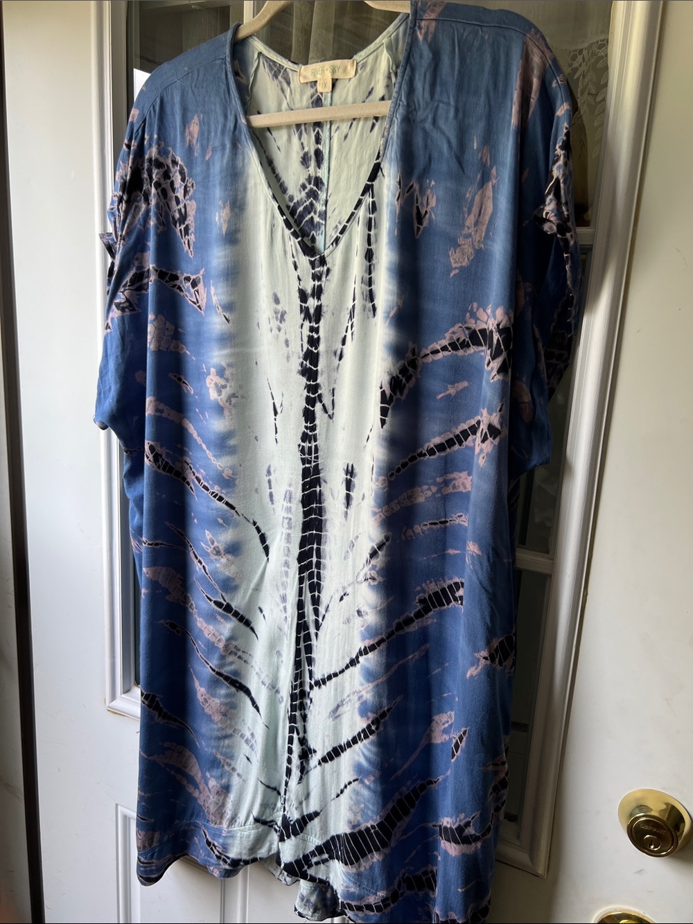 River and sky hand made dress 1x - Picture 6 of 6